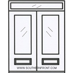 French 6-8 3/4 Lite Double and Rectangular Transom