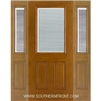 FC678-RT 6-8 Fiber Classic Oak Fiberglass Raise/Tilt Internal Blinds Single and 2 Sidelights