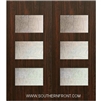 Santa Monica 6-8 Fiberglass Contemporary Door Double