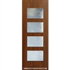 Santa Monica 8-0 Fiberglass Contemporary Door Single