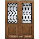 La Salle 8-0 2/3 Arch Lite FG WI Knotty Alder One Panel Double