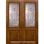 Courtlandt 8-0 2/3 Lite Knotty Alder Fiberglass 1 Panel Double