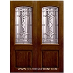 Marsala 8-0 2/3 Arch Lite Knotty Alder Fiberglass 1 Panel Double