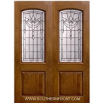 Palmetto 8-0 2/3 Arch Lite Knotty Alder Fiberglass 1 Panel Double