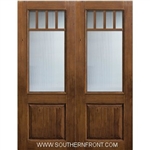 SDL 8-0 2/3 Lite 5 Lite Craftsman Knotty Alder One Panel Double