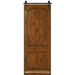 2-8 x 8-0 Knotty Alder 2 Panel Barn Door