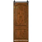 3-6 x 8-0 Knotty Alder 2 Panel Barn Door