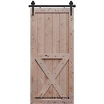 X Two Panel Barn Door 3-0 x 6-8