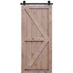 6-8 Double Z Two Panel Barn Door 2-6 x 6-8