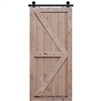 6-8 Double Z Two Panel Barn Door 3-6 x 6-8