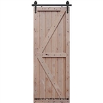 Double Z Two Panel Barn Door 2-6 x 8-0