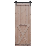 X Two Panel Barn Door 2-6 x 8-0