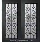 St. Charles 6-8 Full Lite Therma Plus Steel Double door