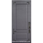 6-8 2 Panel Therma Plus Steel Door with Corner Straps Single