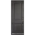 8-0 2 Panel Therma Plus Steel Door with Corner Straps Single