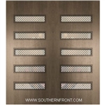Beverly Mahogany Door with Grille 6-8 Double