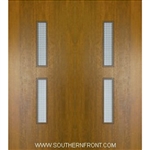 Huntington Mahogany Door with Grille 6-8 Double