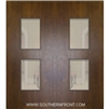 Newport Mahogany Door with Grille 6-8 Double