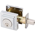 Austin Single Cylinder Deadbolt - Polished Chrome