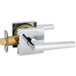 Soho Square Rosette Lever Satin Nickel Dummy