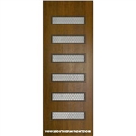 Beverly Mahogany Door with Grille 8-0 Single