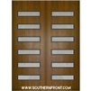 Beverly Mahogany Door with Grille 8-0 Double