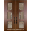 Newport Mahogany Door with Grille 8-0 Double