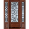 Florence 8-0 GBG Cherry 1 Panel Single and Two Sidelights