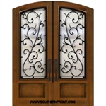 Bellagio Arch Top Double Fiberglass Door