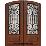 Marbella Arch Top  Double Fiberglass Door