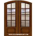 8 Lite SDL Arch Top  Double Fiberglass Door