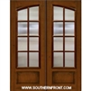 8 Lite SDL Square Top Arch Lite  Double Fiberglass Door
