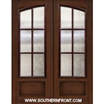 6 Lite SDL Square Top Arch Lite  Double Fiberglass Door