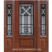 Novara GBG 6-8 3/4 Lite Cherry 1 Panel Single and 2 Sidelights