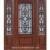 Salento GBG 6-8 3/4 Lite Cherry 1 Panel Single and 2 Sidelights