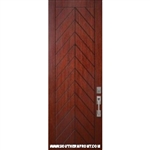 Chevron 8-0 Fiberglass Contemporary Door Single