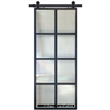 3-0 x 7-0 8 Lite Contemporary Metal Barn Door