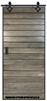 Horizontal Iron Plank Barn Door