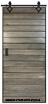 Horizontal Iron Plank Barn Door