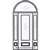 Citrus 8-0 3/4 Lite Single, 2 Sidelights and Half Round Transom