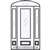 Georgetown GC 8-0 3/4 Lite Single, 2 Sidelights and Elliptical Transom