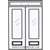 Belmont 8-0 2/3 Lite Double and Rectangular Transom