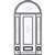 Bloomingdale 8-0 2/3 Lite Single, 2 Sidelights and Half Round Transom