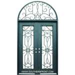 SF Barcelona Full Lite Double with Half Round Transom