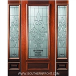 Courtlandt 6-8 3/4 Lite Single and 2 Sidelights