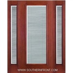 FCM141-RT 6-8 Fiber Classic Mahogany Fiberglass Raise/Tilt Internal Blinds Single and 2 Sidelights