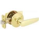 Manhattan Lever Lockset Bright Brass Entrance