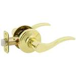 Juran Lever Lockset Bright Brass Entrance