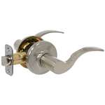 Shelby Lever Lockset Satin Nickel Entrance