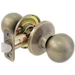 Bala Knob Lockset Antique Brass Privacy